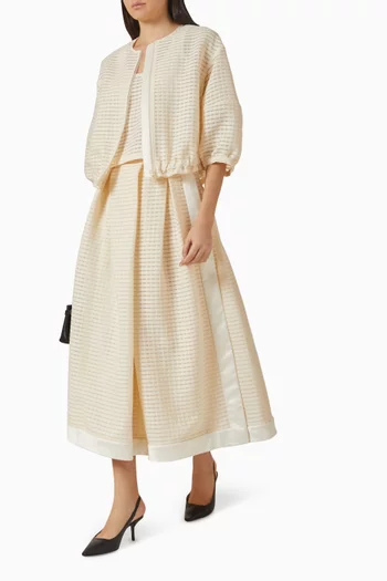 A-line Skirt in Jacquard