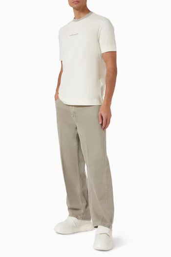 Denim Wide-Leg Pants