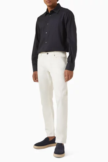 قميص بشعار الماركة قطن