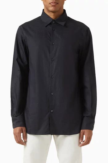 قميص بشعار الماركة قطن