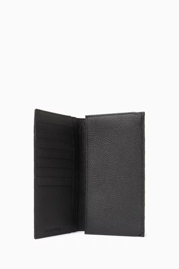 Large Embossed Eagle Currency Holder in Leather