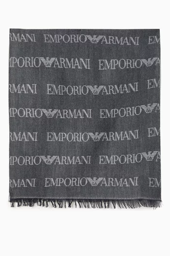EA Logo Scarf in Wool