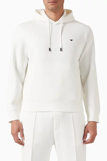 Logo Hoodie in Double Jersey