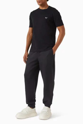 بنطال رياضي بشعار الماركة جيرسيه مزدوج