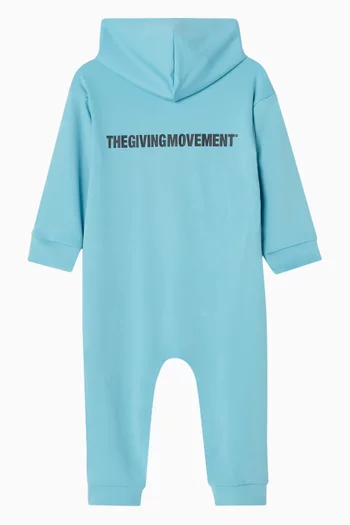 Zip-through Romper in Recycled Softskin