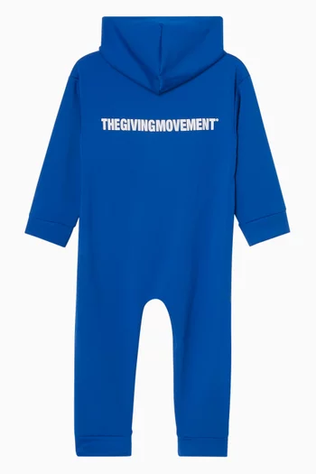 Zip-through Romper in Recycled Softskin