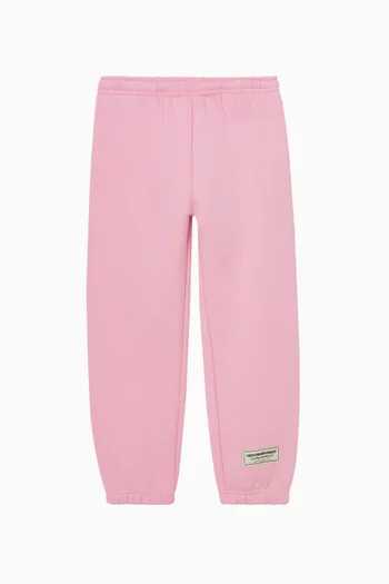 بنطال رياضي بقصة مريحة قطن