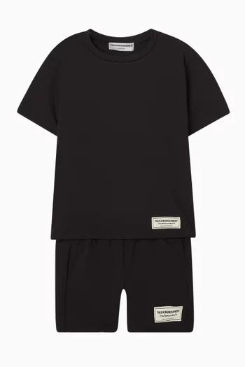 تي شيرت بقصة عادية قماش سوفتسكين معاد تدويره