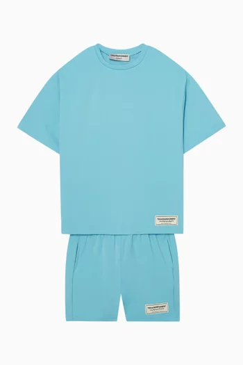 تي شيرت بقصة عادية قماش سوفتسكين معاد تدويره