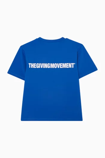 تي شيرت بقصة عادية قماش سوفتسكين معاد تدويره