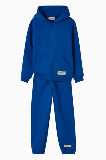 Oversized Zip Hoodie in Organic Cotton-fleece