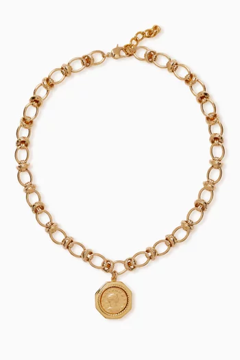 قلادة ألتر نحاس مطلي ذهب عيار 18