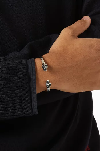 سوار بحلي على شكل جماجم ستانلس ستيل