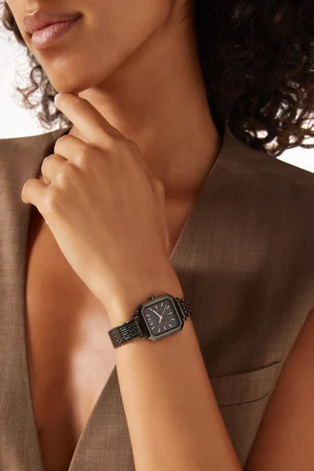 ساعة ليلا ستانلس ستيل، 27 × 26 مم