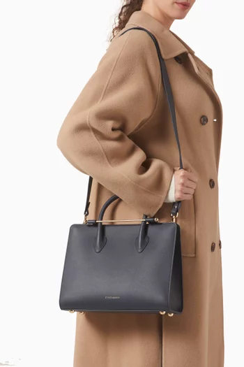 Midi Tote Bag in Calf Leather