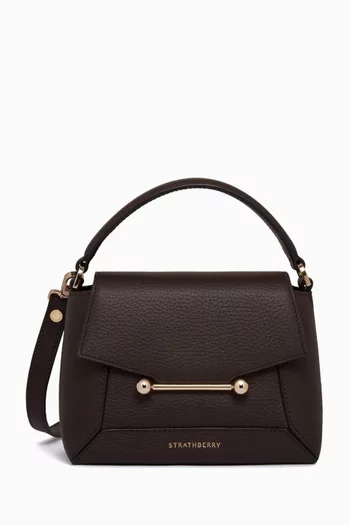 Nano Mosaic Top-handle bag in Grain Leather