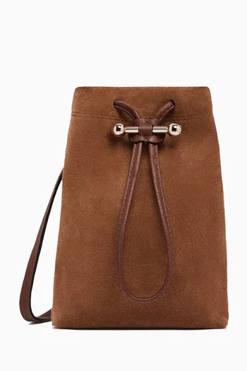 Midi Osette Crossbody Pouch in Suede