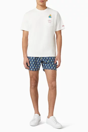 شورت سباحة لاتينج مايكرو فانتسي بنقشة ساعة