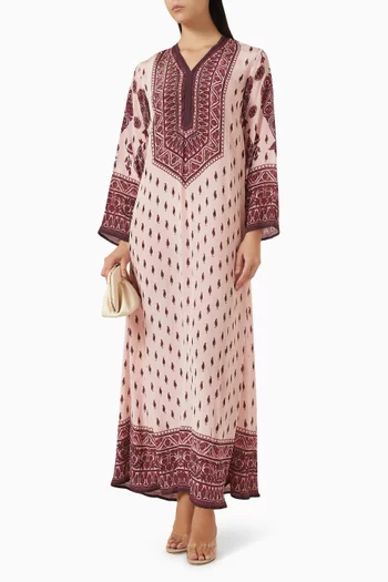 قفطان شانتل مزين بنقشة