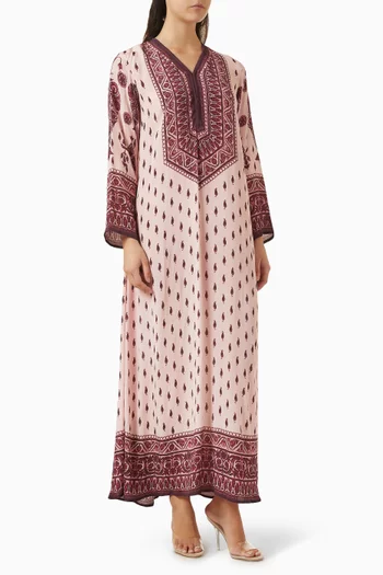 قفطان شانتل مزين بنقشة