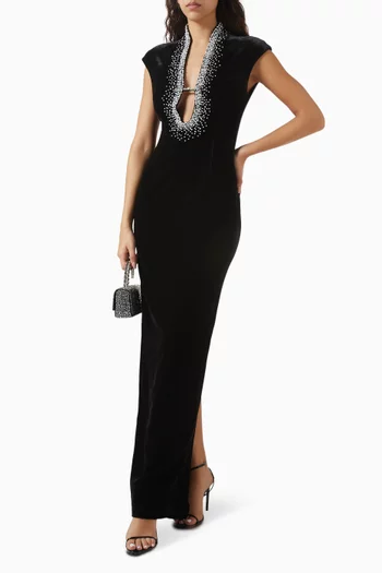 فستان سهرة لينورا مخمل