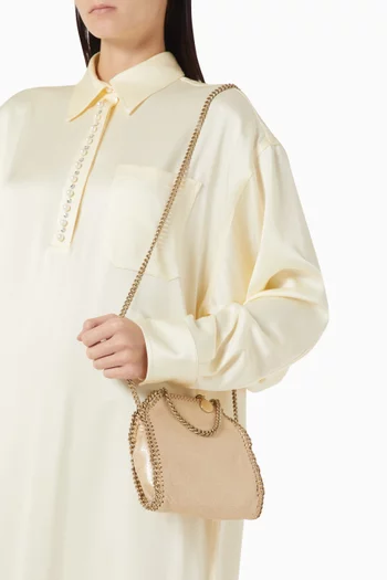 حقيبة يد فالابيلا صغيرة شمواه منقط لامع صديق للبيئة