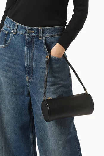 حقيبة كتف بولينغ بشعار الماركة جلد صناعي