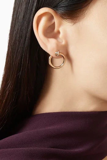 Possession Open Hoop Earrings in 18kt Rose Gold