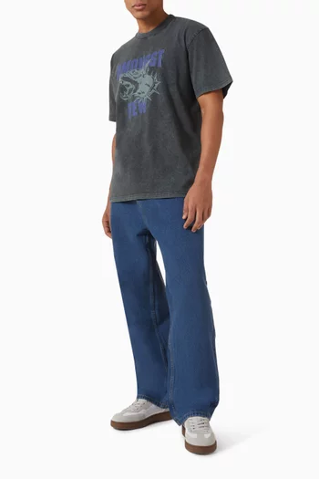 تي شيرت بطبعة Beware of the Dog قطن