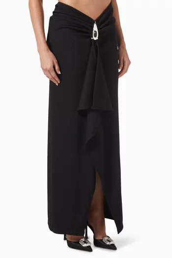 Crystal Pendant Cascade Skirt