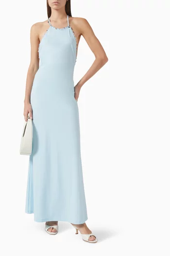 Beach Quartz Halterneck Dress in Lycra