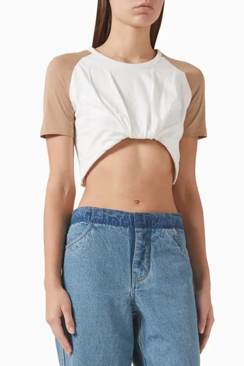 تي شيرت رينجر بخصر مطوي جيرسيه