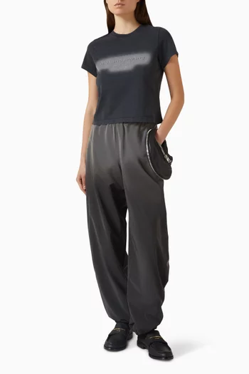 Embossed T-shirt in Cotton