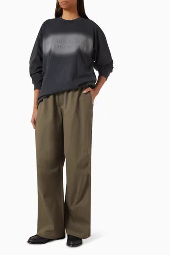 Embossed-logo T-shirt in Cotton Jersey