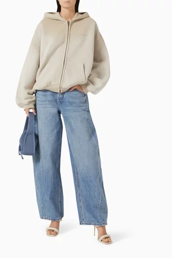 Crystal Hotifx Zip-up Hoodie in Cotton Blend