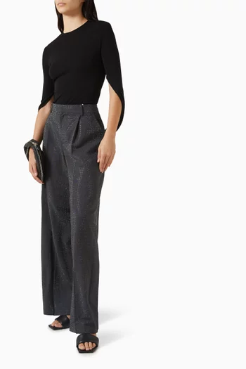 بلوزة بدرابيه جيرسيه غير لامع