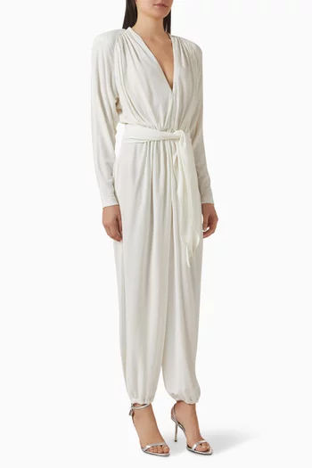 All-in-One Jumpsuit in Crepe-jersey
