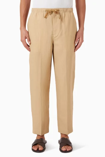 Alex Drawcord Pants in Linen