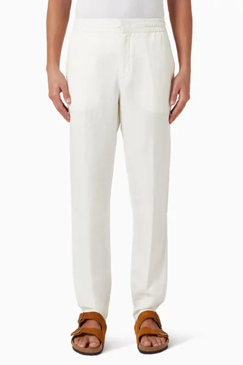 Cornell Drawcord Pants in Linen