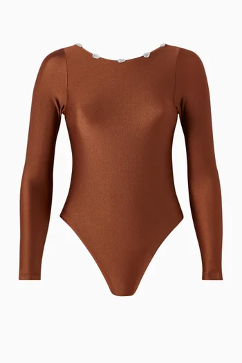 لباس سباحة نارا قطعة واحدة مطرز