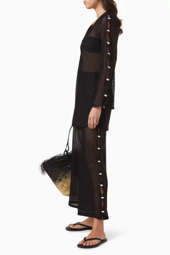 بنطال فيديريكا نسيج شفاف