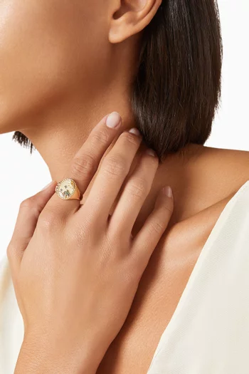 خاتم بيتش كلاسيكي ذهب عيار 9‏