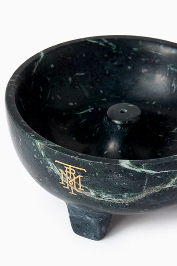 Mughal Katori Incense Holder in Nero Marquinia