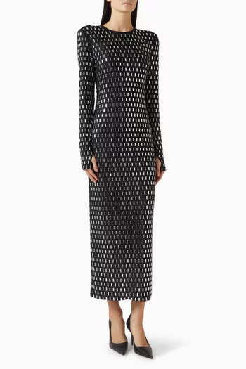 Aura Embellished Midi Dress