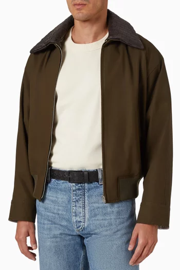 حزام جلد مجدول