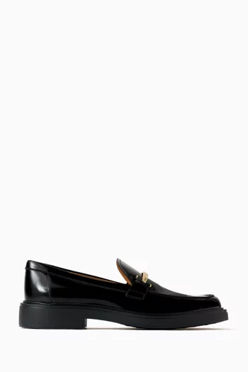 Bar Loafers in Brushed Calfskin Leather