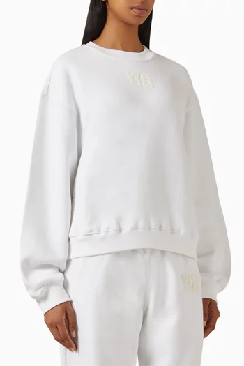 Puff-logo Sweatshirt in Terry