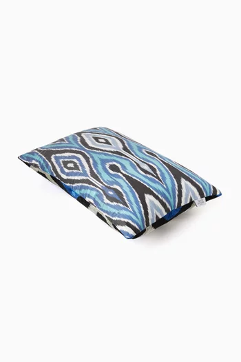 Ikat Cushion in Silk Velvet