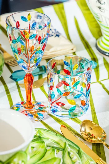 Crystal Wine Glasses, Set of 4