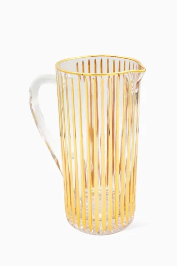 Water Pitcher in Hand-painted Glass